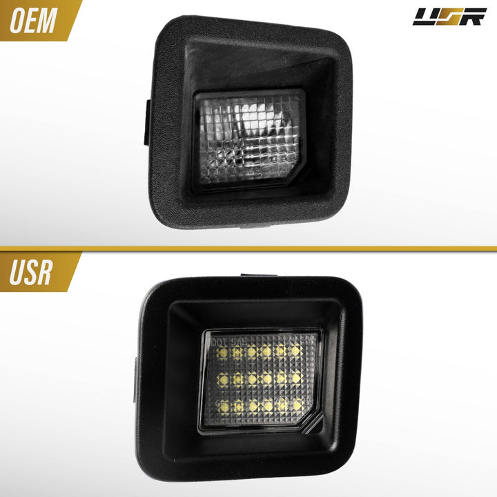 2017 - 2025 Ford F - 250, F - 350 Super Duty Pickup Truck White LED License Plate Lights