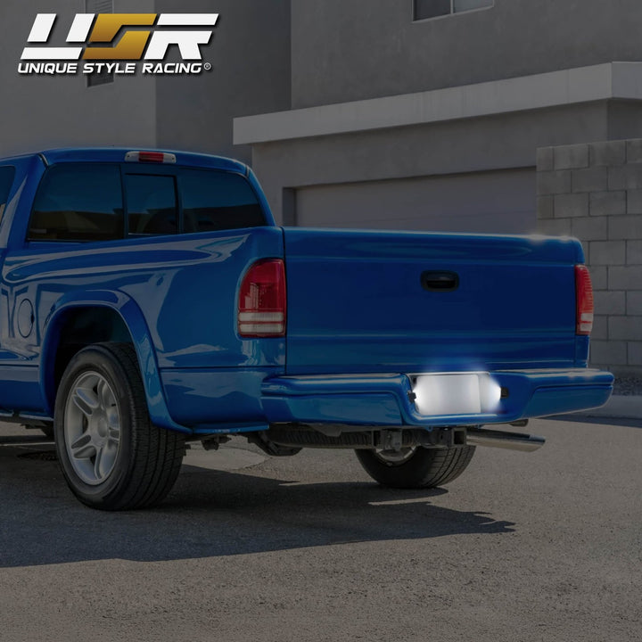 1997 - 2011 Dodge Dakota White LED Rear License Plate Lights