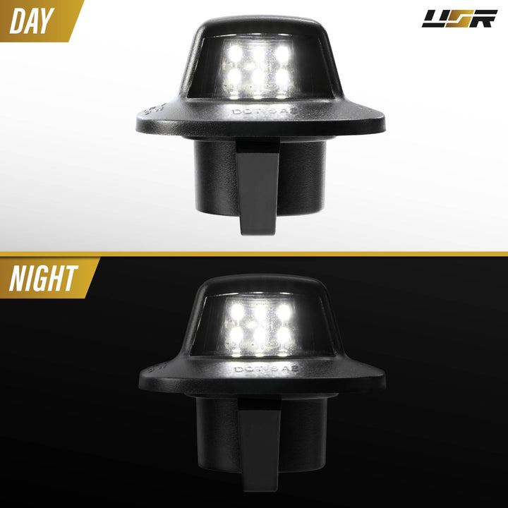 1997 - 2011 Dodge Dakota White LED Rear License Plate Lights