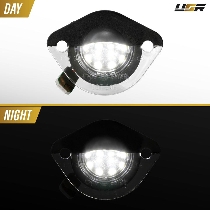1994 - 2004 Ford Mustang White LED Rear License Plate Lights