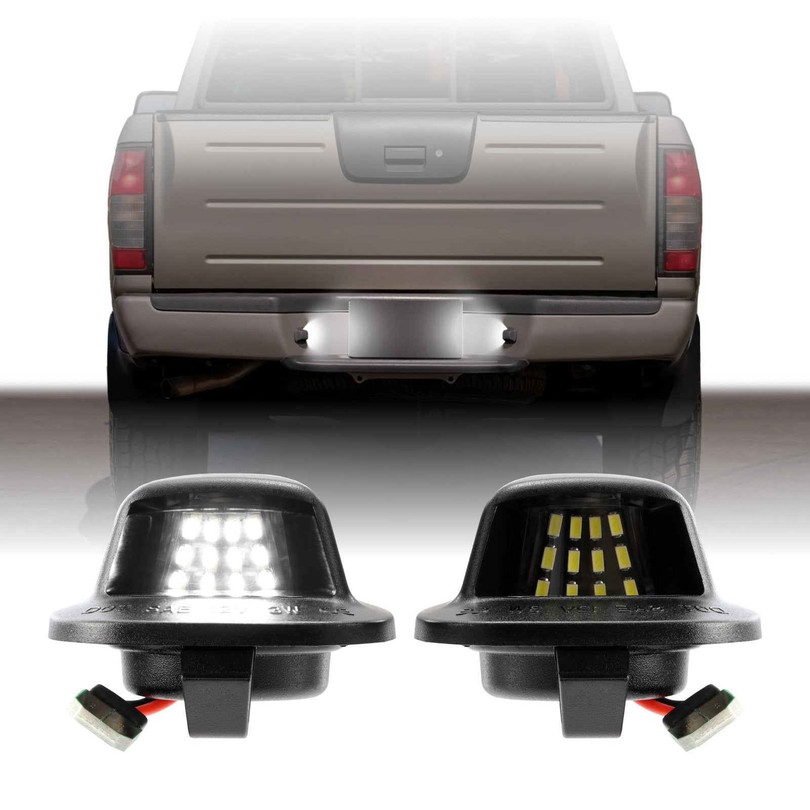 1998-2004 Nissan Frontier & Xterra White LED License Plate Lights