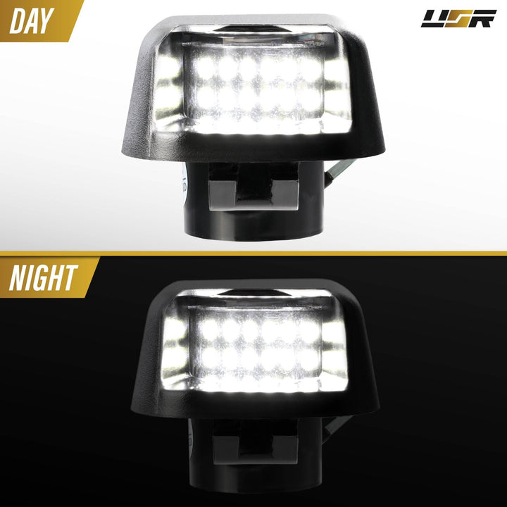 2007 - 2015 Nissan Titan, Armada & Xterra White LED Rear License Plate Lights