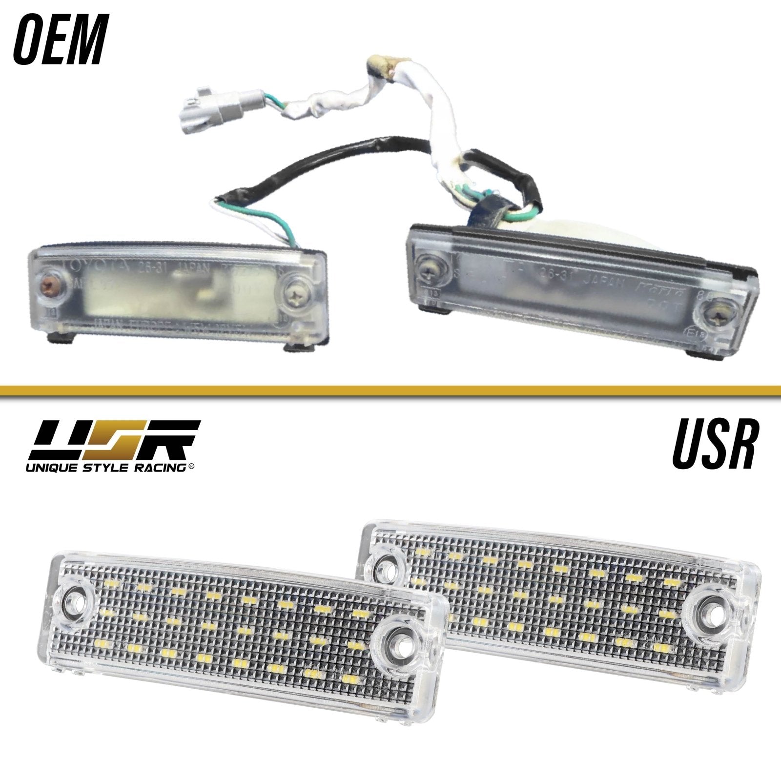 1996-2023 Toyota 4Runner White LED License Plate Light – Unique