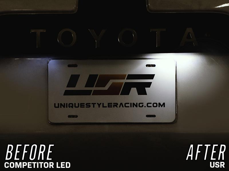 1996 - 2021 Toyota 4 Runner / 2008 - 2019 Toyota Sequoia x2 18 SMD Super BRIGHT White LED License Plate Light Assembly