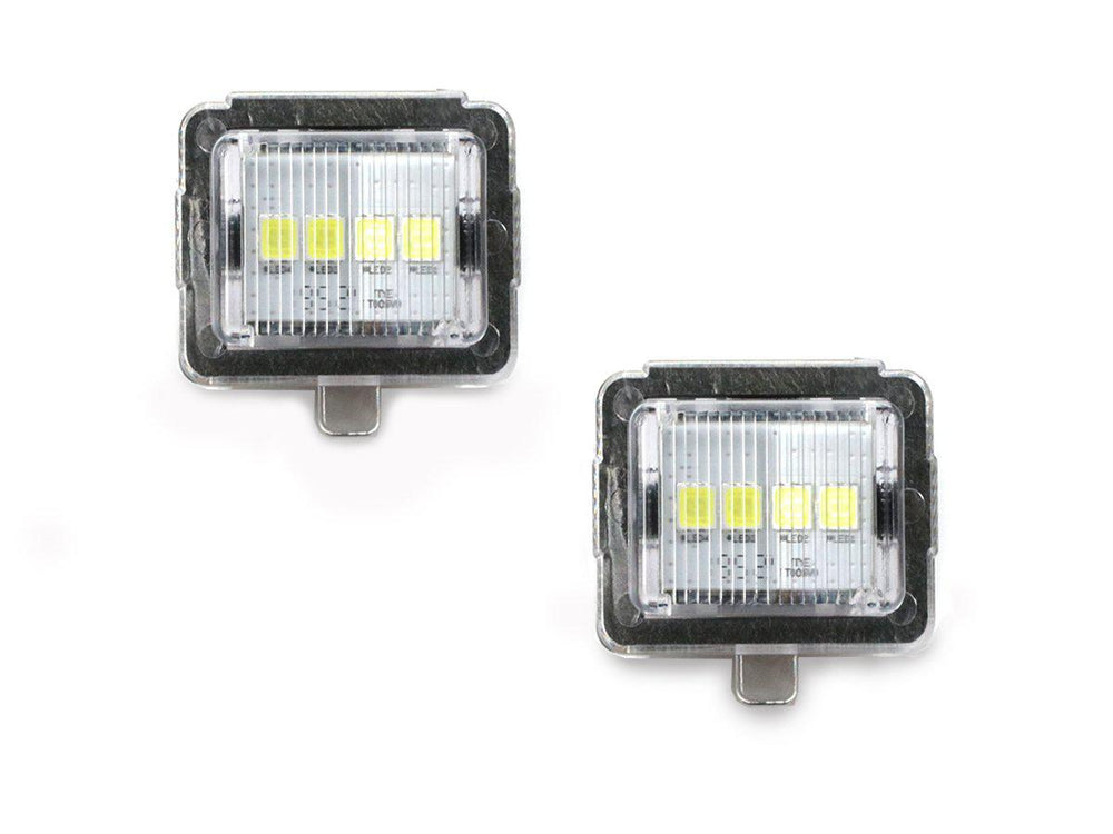2008 - 2011 Mercedes W204 CClass / 200709 W221 SClass / 201013 W212 C207 EClass White LED License Plate Assembly Replacement