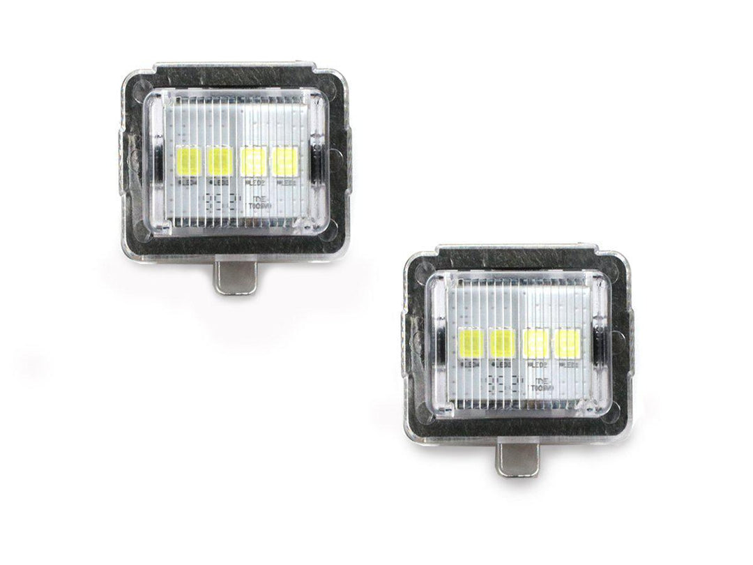 2008 - 2011 Mercedes W204 CClass / 200709 W221 SClass / 201013 W212 C207 EClass White LED License Plate Assembly Replacement