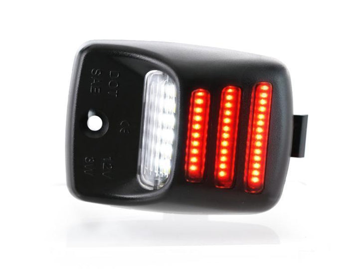 2005 - 2015 Toyota Tacoma / 2000 - 2013 Tundra 18 SMD Plug & Play Error Free LED License Plate Light with 3 RED Bars Assembly x2 Lamps A Set