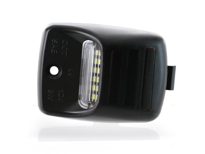 2005 - 2015 Toyota Tacoma / 2000 - 2013 Tundra 18 SMD Plug & Play Error Free LED License Plate Light with 3 RED Bars Assembly x2 Lamps A Set