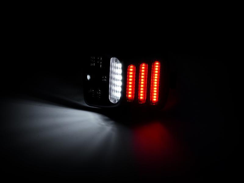 2005 - 2015 Toyota Tacoma / 2000 - 2013 Tundra 18 SMD Plug & Play Error Free LED License Plate Light with 3 RED Bars Assembly x2 Lamps A Set