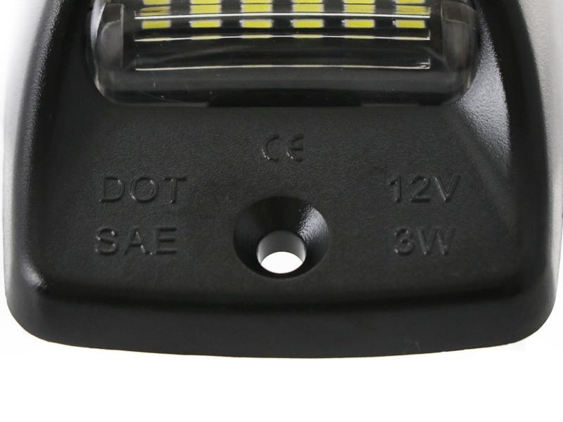 2005 - 2015 Toyota Tacoma / 2000 - 2013 Tundra 18 SMD Plug & Play Error Free LED License Plate Light with 3 RED Bars Assembly x2 Lamps A Set