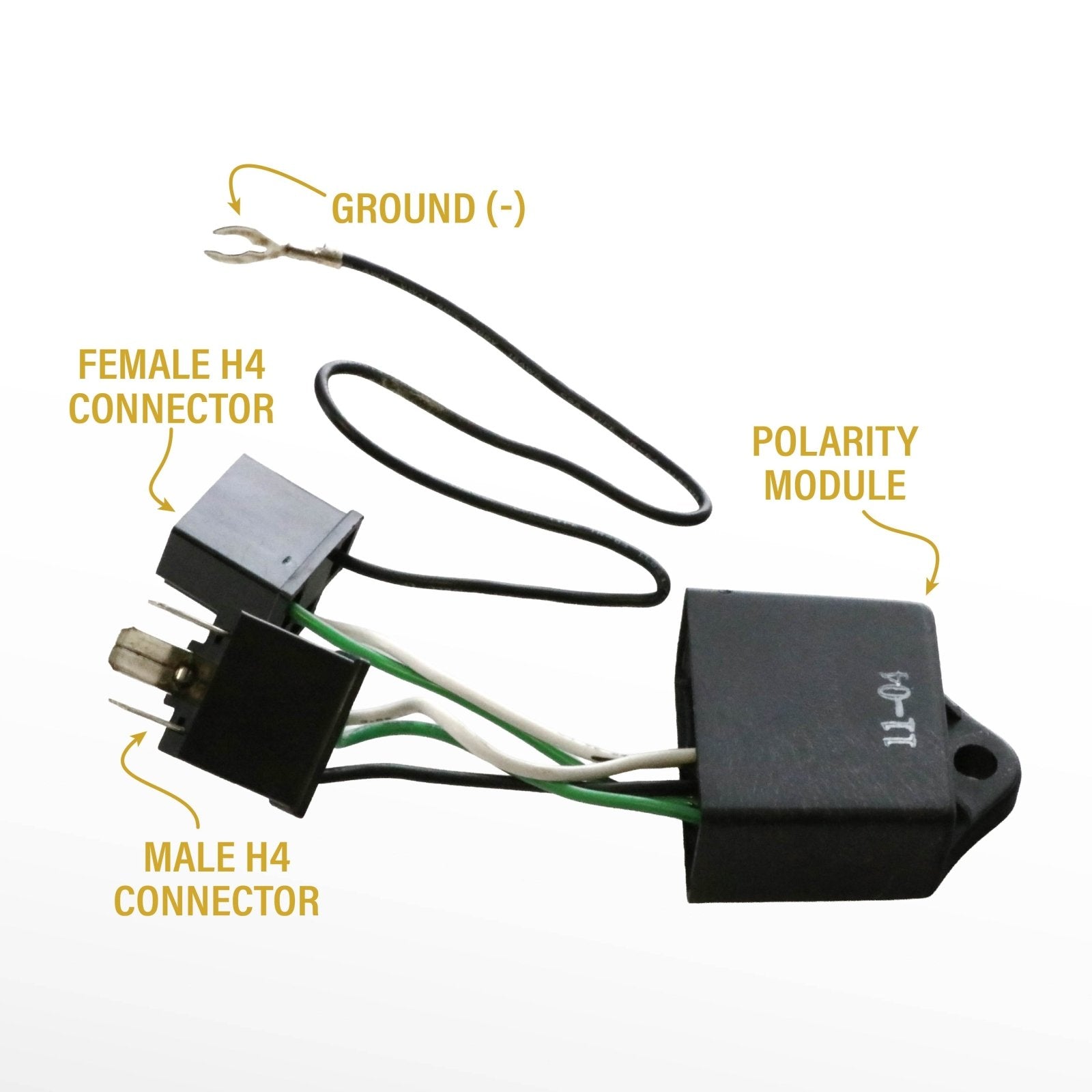 Plug & Play x2 H4 Type Polarity Correction Module Connector with