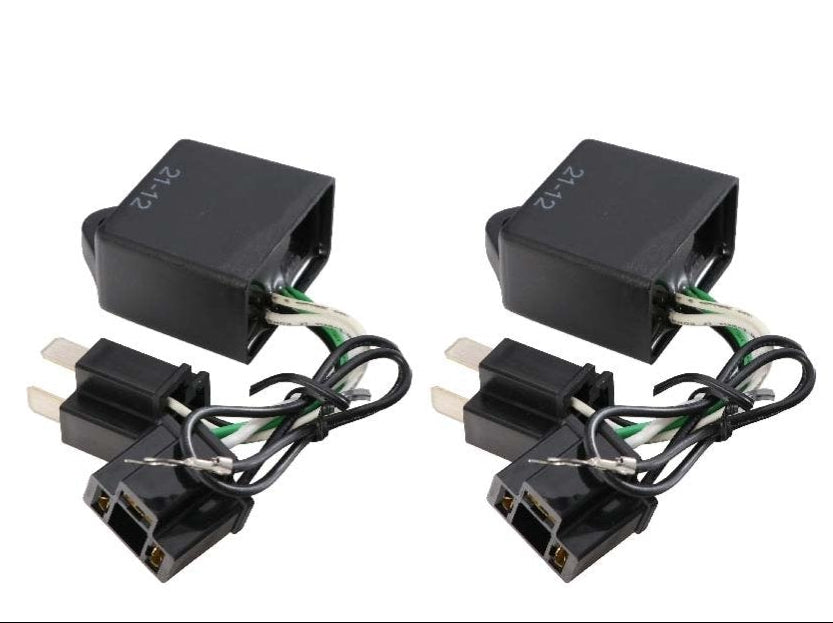 Plug & Play x2 H4 Type Polarity Correction Module Connector with Wiring for 7x6 H6054 HID or LED Headlight