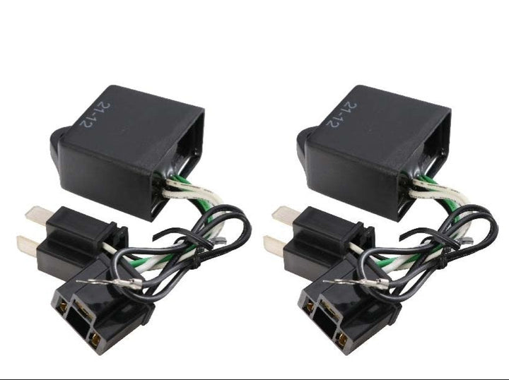 Plug & Play x2 H4 Type Polarity Correction Module Connector with Wiring for 7x6 H6054 HID or LED Headlight