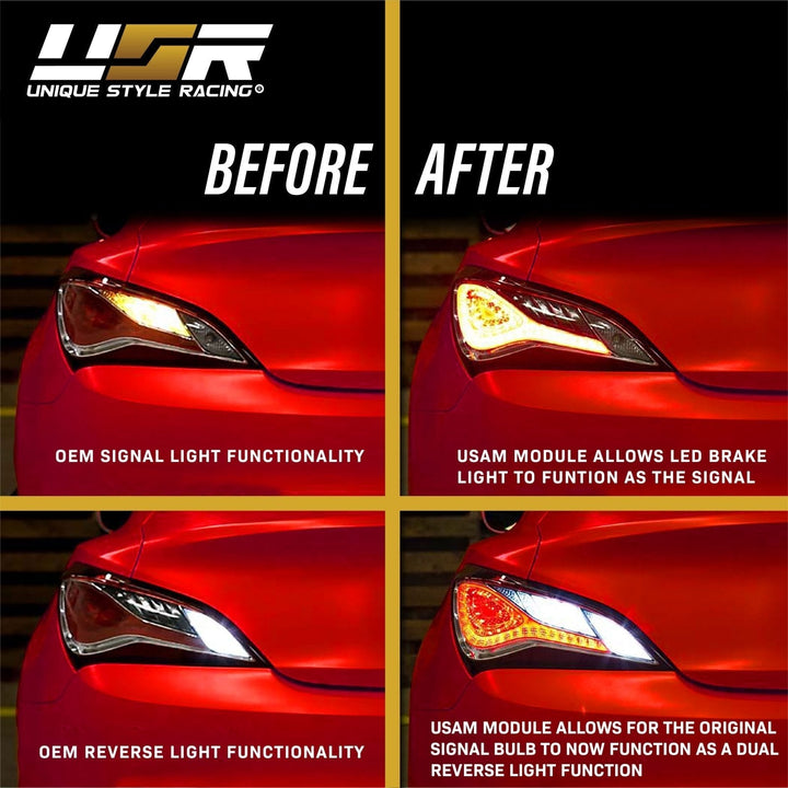 2013 - 2016 Genesis Coupe 2 Door Turn OE Tail Light LED to Turn Signal Module