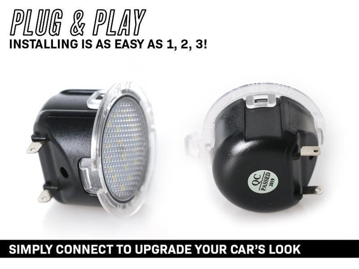 2007 - 2019 Toyota Tundra / 20082018 Sequoia 10x Brighter Side Mirror White LED Puddle Light Courtesy Lamp