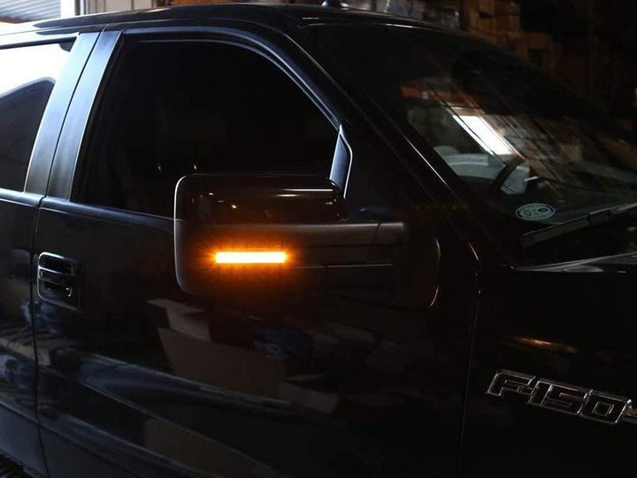 2009 - 2014 Ford F150 Reflector Smoke Lens LED Mirror Signal Lights