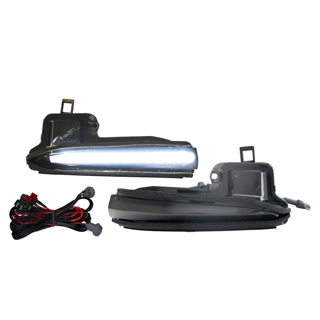 2016 - 2022 Toyota Tacoma USR Smoke Lens Switchback Amber/White LED Mirror Turn Signal Lights