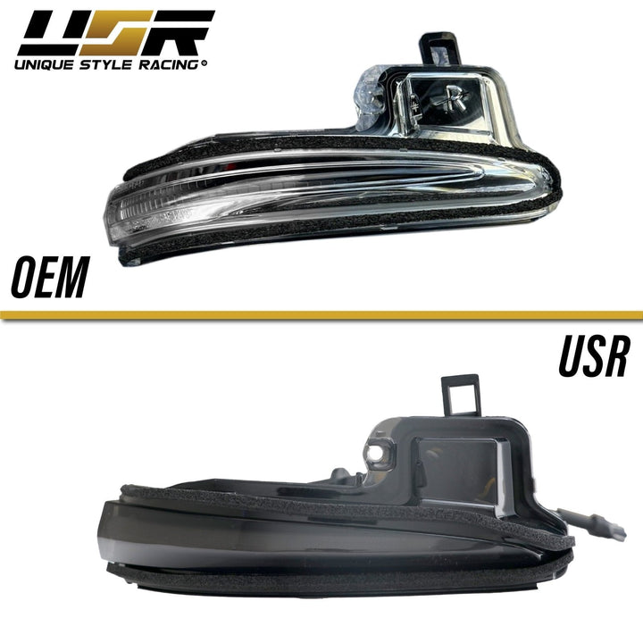 2016 - 2022 Toyota Tacoma USR Smoke Lens Switchback Amber/White LED Mirror Turn Signal Lights