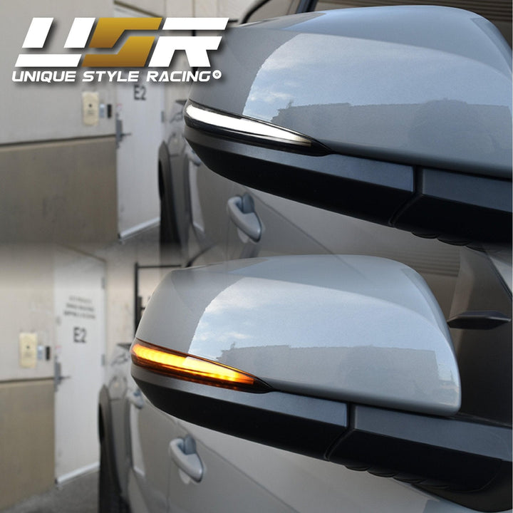 2016 - 2022 Toyota Tacoma USR Smoke Lens Switchback Amber/White LED Mirror Turn Signal Lights