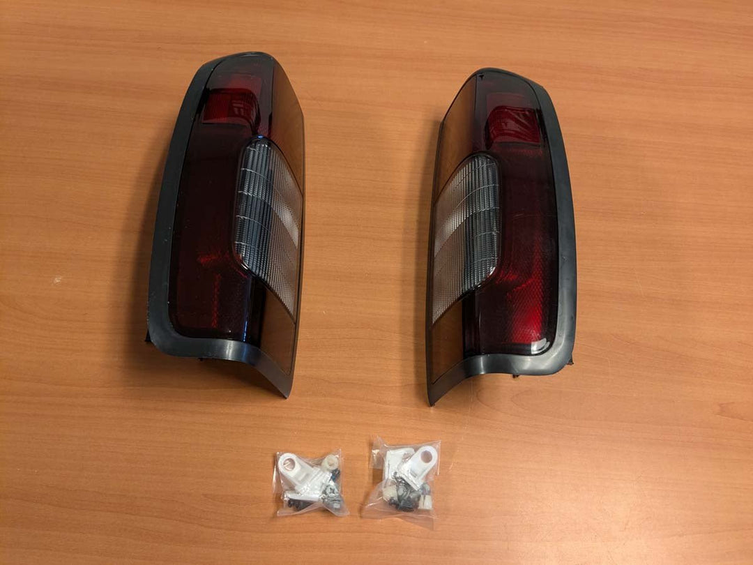 OPEN BOX 1998 - 2004 Nissan Frontier D22 Pickup Truck Dark Red Smoked Lens Tail Lights