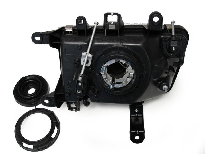 1992 - 1995 Toyota 4Runner Euro Style Crystal Chrome Headlights + Clear Corner Lights W/ H4 to 9004 Plug and Play Wiring Adapters