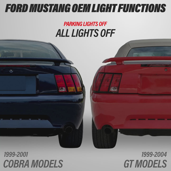1999 2000 2001 Ford Mustang New Edge Cobra Tail Lights With Wire Harness

#optional-items_cobra-tail-lights