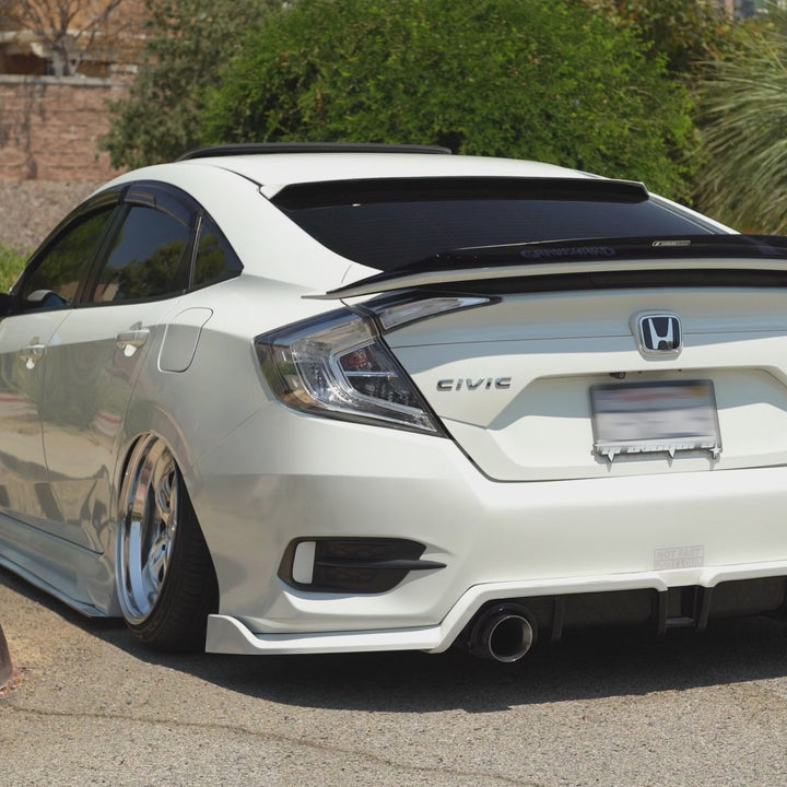 2016 - 2021 Honda Civic 4D Sedan All Clear Lens Built In Red LED Bars 4PC Tail Lights

#light-source_incandescent