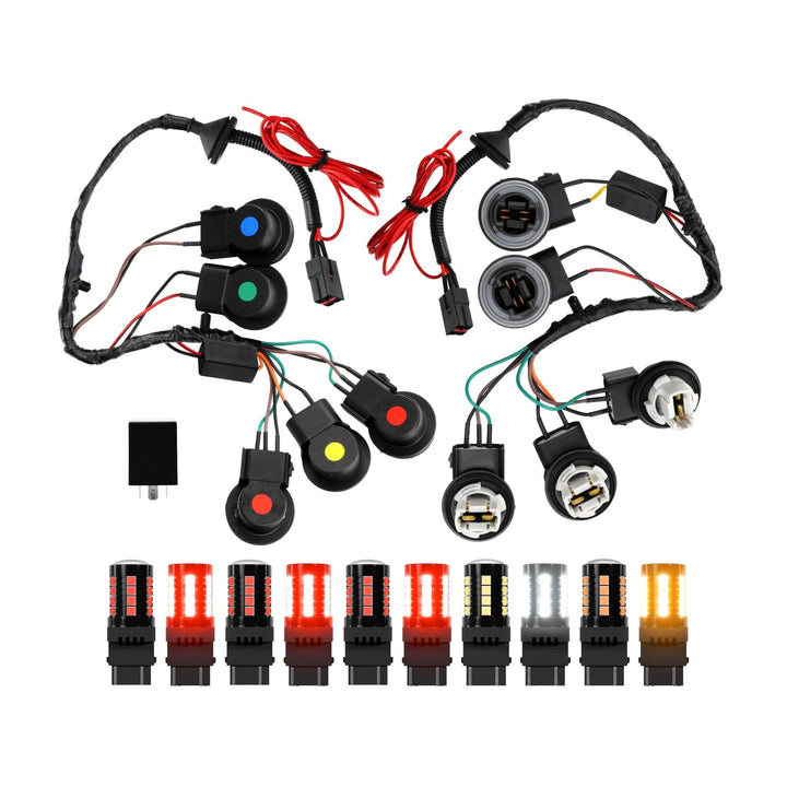 1999 2000 2001 2002 2003 2004 Ford Mustang New Edge Cobra Style Tail Light Plus Wire Harness with Relay Kit

#optional-items_tail-light-plus-led-bulbs-and-cobra-wire-harness-with-relay