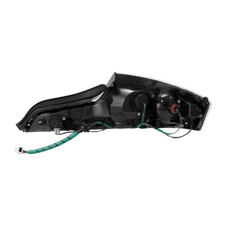 2003-2005 Infiniti G35 2 Door Coupe Black Housing Clear Lens LED Tail Lights