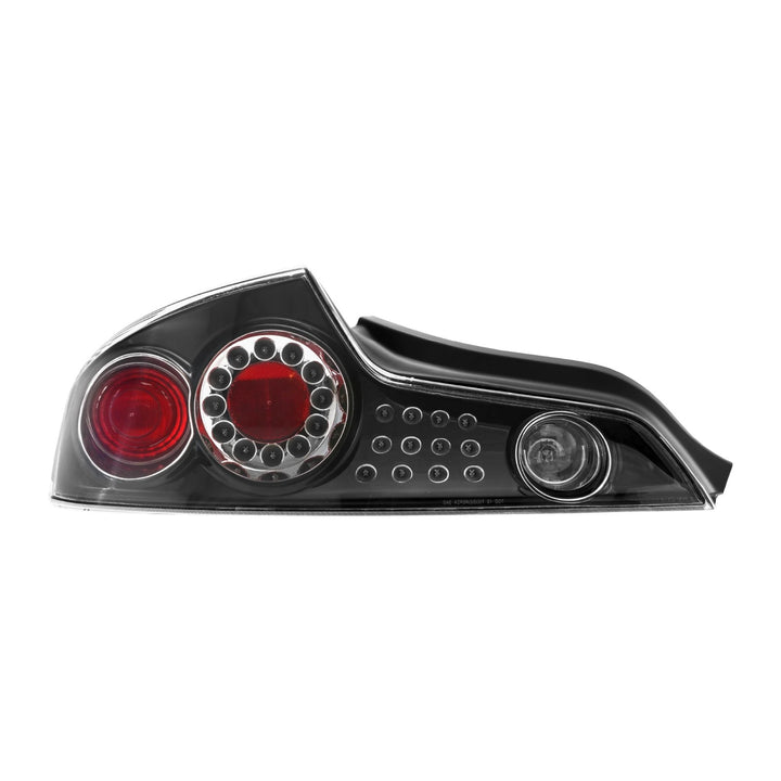2003-2005 Infiniti G35 2 Door Coupe Black Housing Clear Lens LED Tail Lights