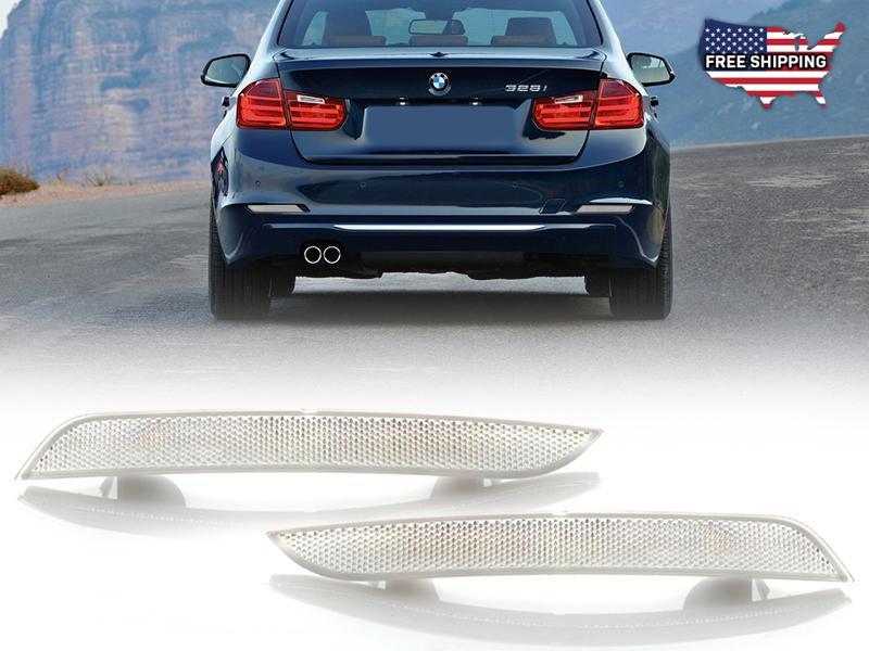 2012 - 2015 BMW 3 Series F30 / 2014 - 2017 F32 4 Series Clear or Smoke Rear Bumper Reflector Light