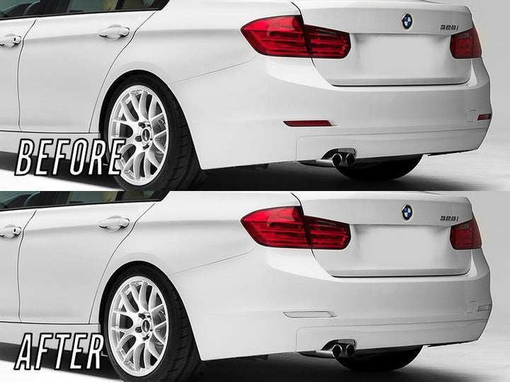 2012 - 2015 BMW 3 Series F30 / 2014 - 2017 F32 4 Series Clear or Smoke Rear Bumper Reflector Light