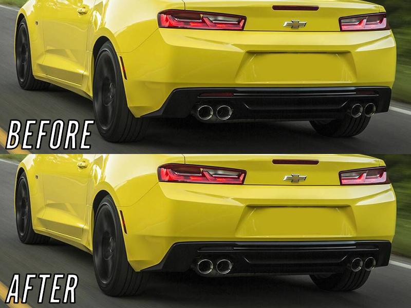 2016 - 2020 Chevy Camaro USR Smoke Lens Rear Bumper Optic Red LED Light Bar Reflector Tail Brake Light