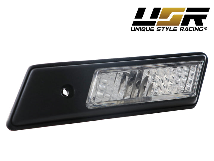 1992-1996 BMW 3 Series E36 / E34 5 Series / E32 7 Series Clear or Smoke Lens Fender Side Marker Light #lens-color_clear-lens-black-trim