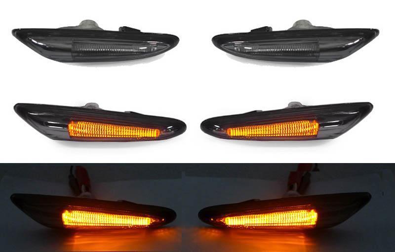 2002-2005 BMW 3 Series E46 4D/5D LED Light Bar Clear or Smoke Fender Side Marker Light

#color_smoke-lens-amber-led