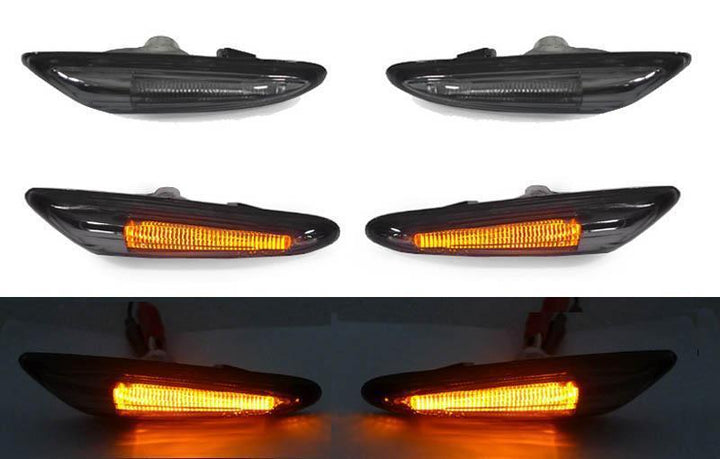 2002-2005 BMW 3 Series E46 4D/5D LED Light Bar Clear or Smoke Fender Side Marker Light

#color_smoke-lens-amber-led