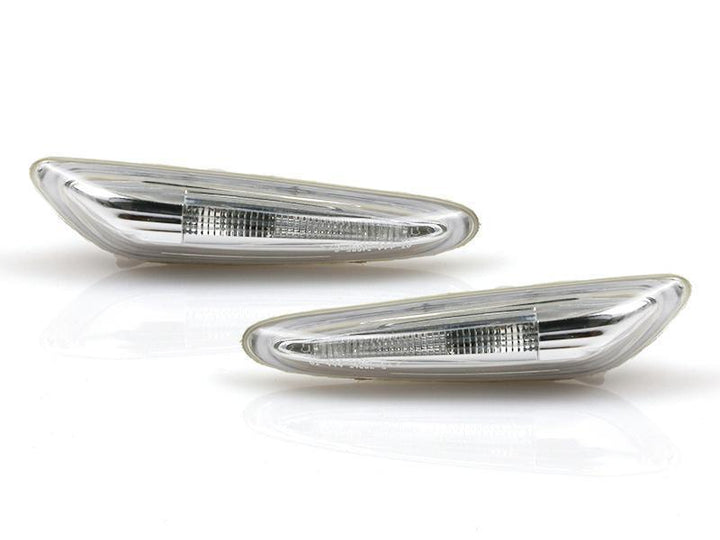 2002-2005 BMW 3 Series E46 4D/5D LED Light Bar Clear or Smoke Fender Side Marker Light

#color_clear-lens-white-led