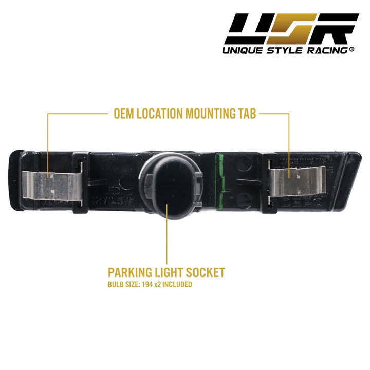 1995 - 2001 BMW E38 7 SERIES / 2001 - 2006 E46 M3 Clear or Smoke Side Marker Light