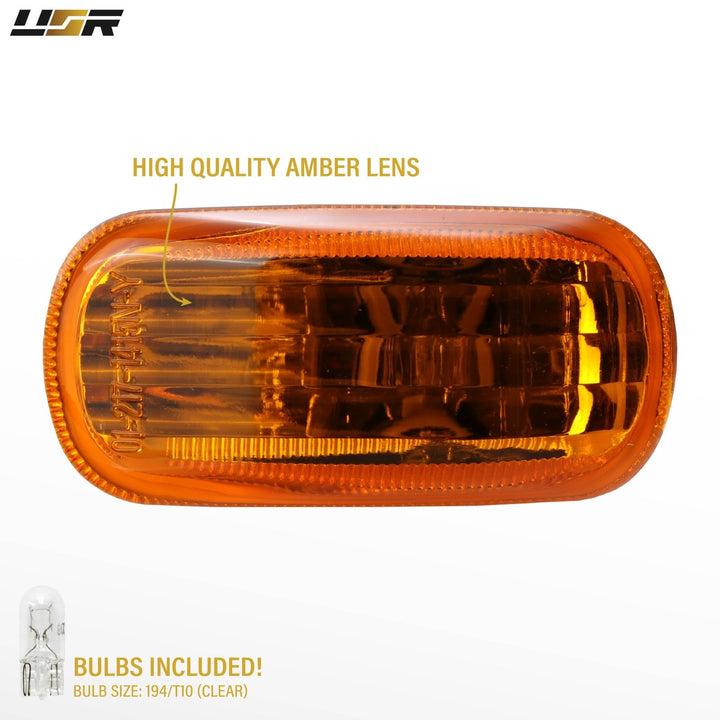 Universal JDM Amber or Clear Fender Side Marker Light For Acura / Honda Civic EM2 / Integra DC5 / Toyota / Nissan / Subaru
