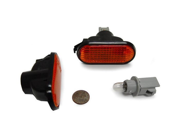 1992 - 1995 Honda Civic EG JDM Spec Flat Type Clear of Amber Lens Fender Side Marker Lights
