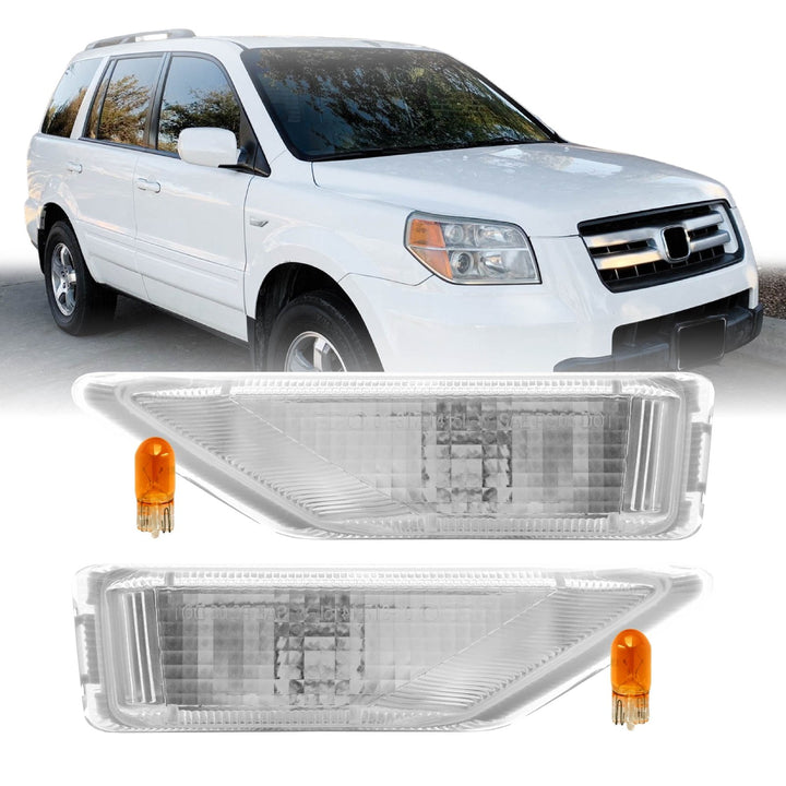 2006 2007 2008 Honda Pilot 2009 2010 2011 Honda Element SC Clear or Smoke Fender Side Marker Lights

#lens-color_frosted-clear-lens