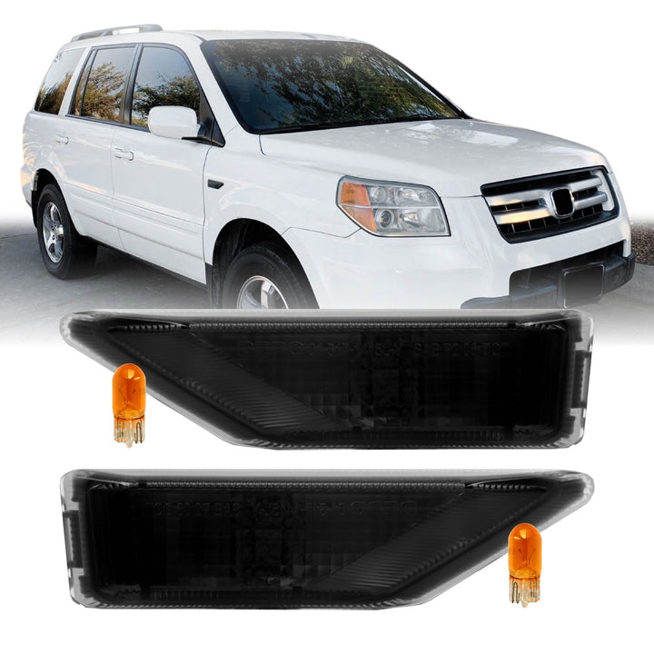 2006 2007 2008 Honda Pilot 2009 2010 2011 Honda Element SC Clear or Smoke Fender Side Marker Lights

#lens-color_frosted-smoke-lens