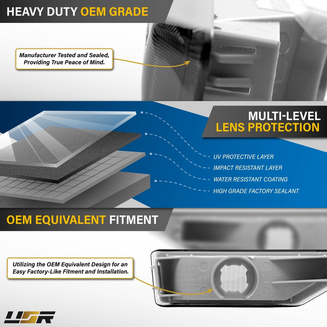 2006 2007 2008 Honda Pilot 2009 2010 2011 Honda Element SC Clear or Smoke Fender Side Marker Lights

#lens-color_frosted-smoke-lens