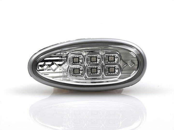 2003 - 2006 Mitsubishi Lancer EVO / 2002 - 2003 Mitsubishi Lancer NonEVO Clear or Smoke Amber LED Front Bumper Side Marker Lights