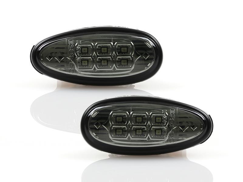 2003 - 2006 Mitsubishi Lancer EVO / 2002 - 2003 Mitsubishi Lancer NonEVO Clear or Smoke Amber LED Front Bumper Side Marker Lights
