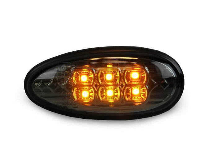 2003 - 2006 Mitsubishi Lancer EVO / 2002 - 2003 Mitsubishi Lancer NonEVO Clear or Smoke Amber LED Front Bumper Side Marker Lights