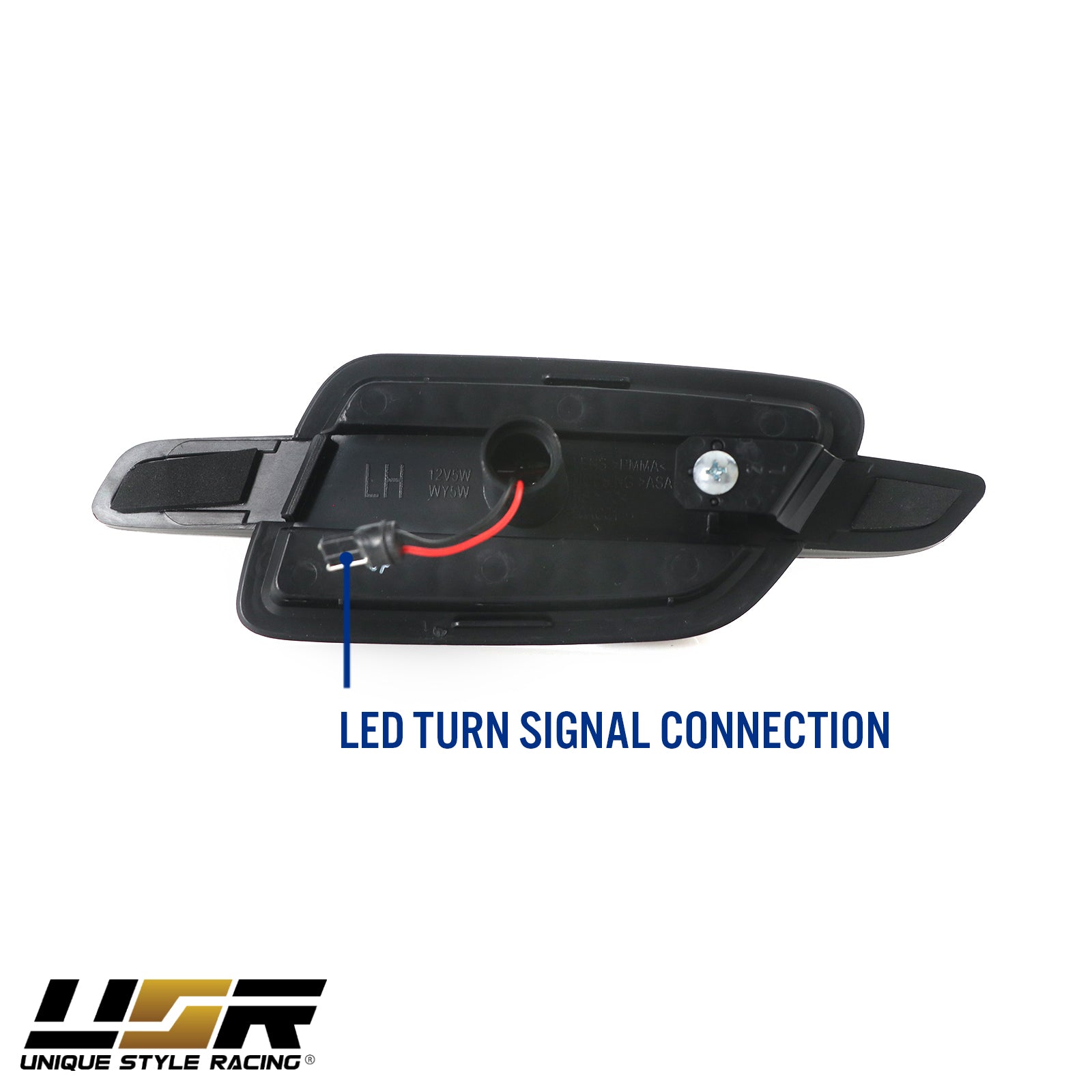 2008-2009 Pontiac G8 Matte Black Smoke Amber LED Light Bar Fender