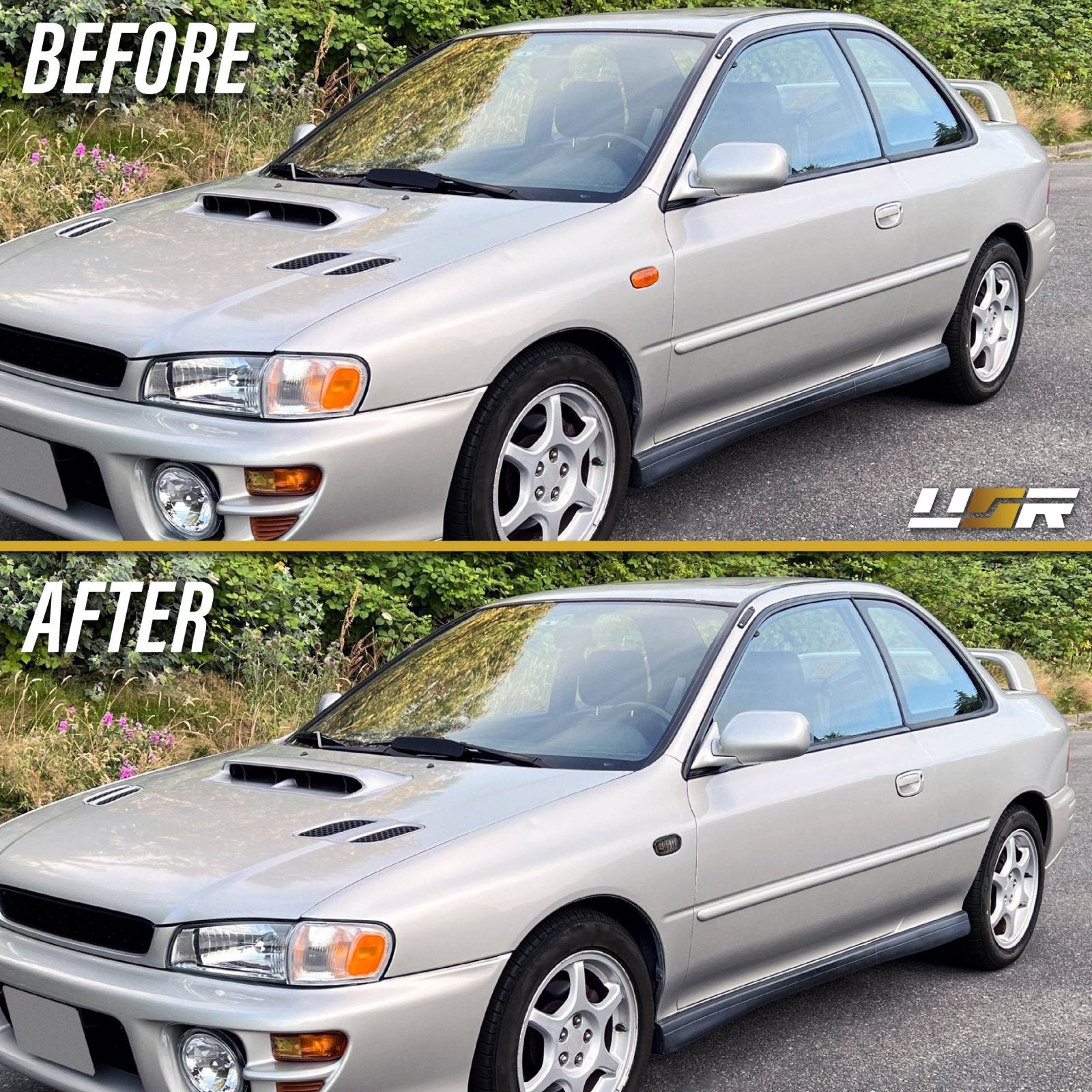 1995-2001 Subaru Classic Impreza Clear or Black Front Side