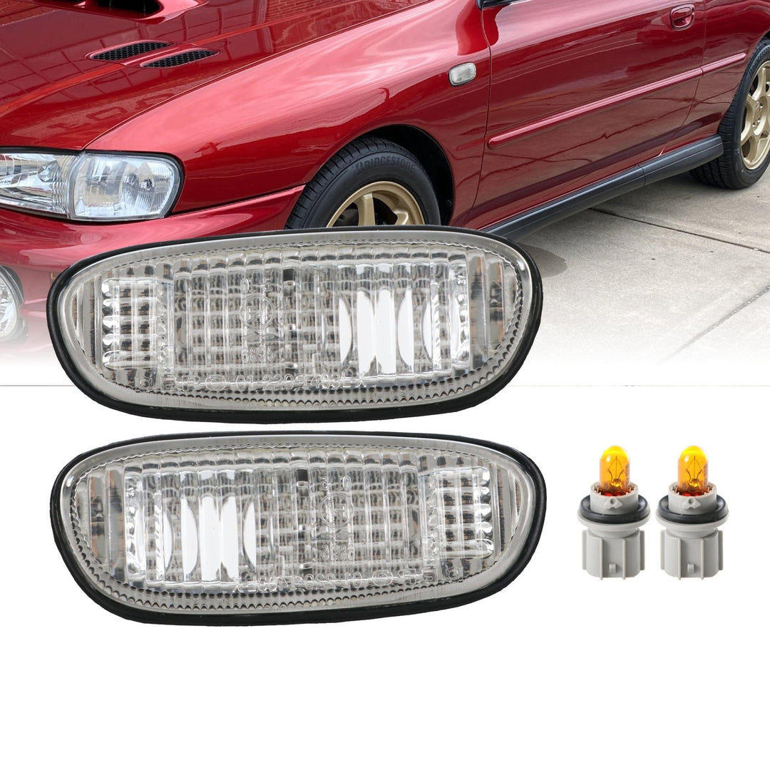 1995 - 2001 Subaru Classic Impreza Clear or Black Front Side Marker Lights