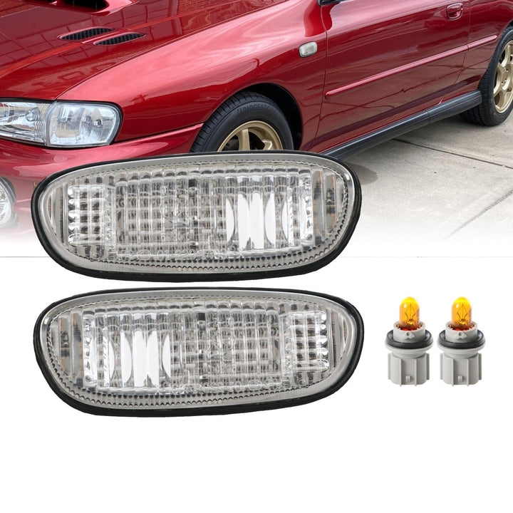1995 - 2001 Subaru Classic Impreza Clear or Black Front Side Marker Lights